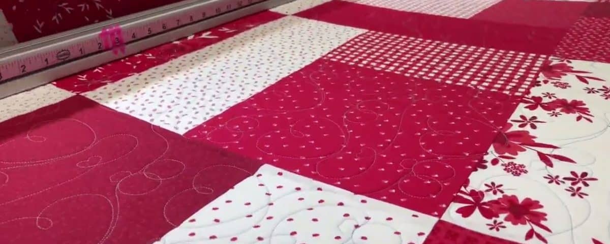 Shiela “Turning 20” red & white quilt - Longarm quilted by Maynard Longarm Quilting