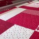Shiela “Turning 20” red & white quilt - Longarm quilted by Maynard Longarm Quilting