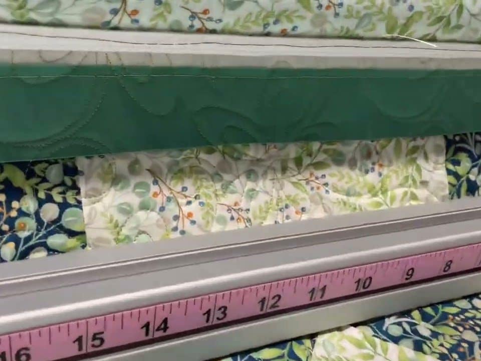 Liz’s “Green Pathways” Quilt - Longarm quilted by Maynard Longarm Quilting