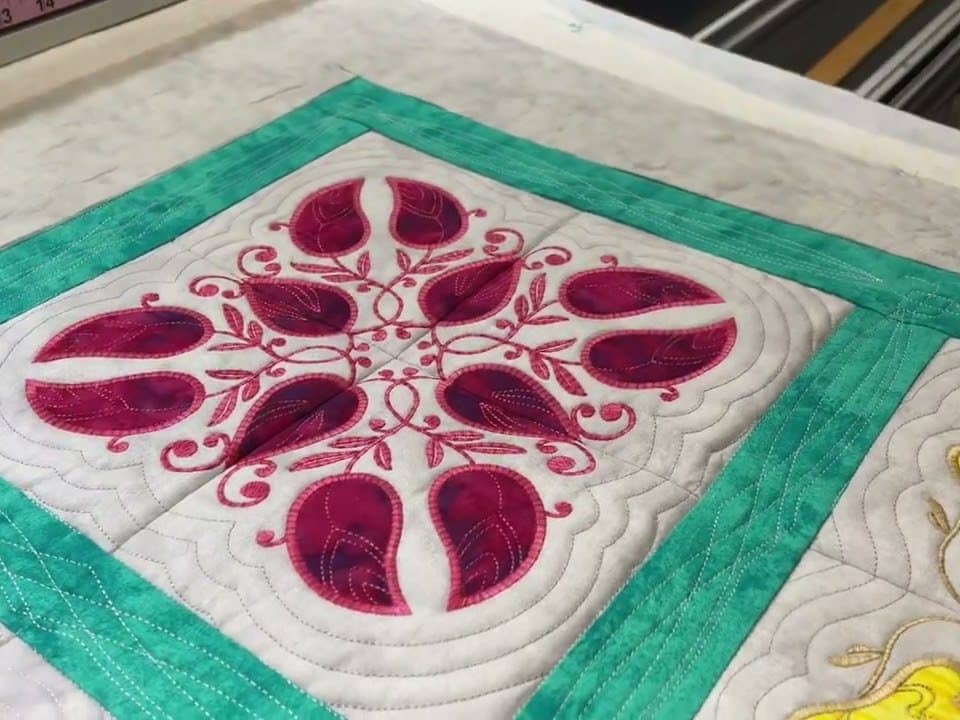 Leo’s “Hawaiian” Quilt - Longarm quilted by Maynard Longarm Quilting