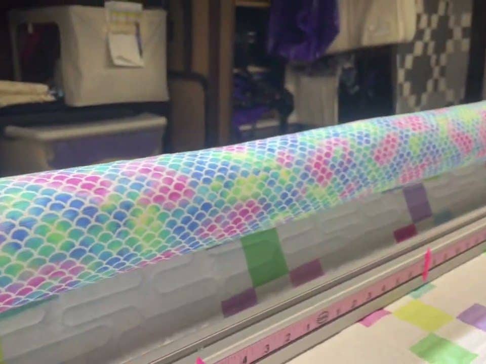 Cathie’s “Lilly’s Mermaid” quilt - Longarm quilted by Maynard Longarm Quilting