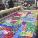 Eileen’s “Industrial Revolution” quilt - Longarm quilted by Maynard Longarm Quilting