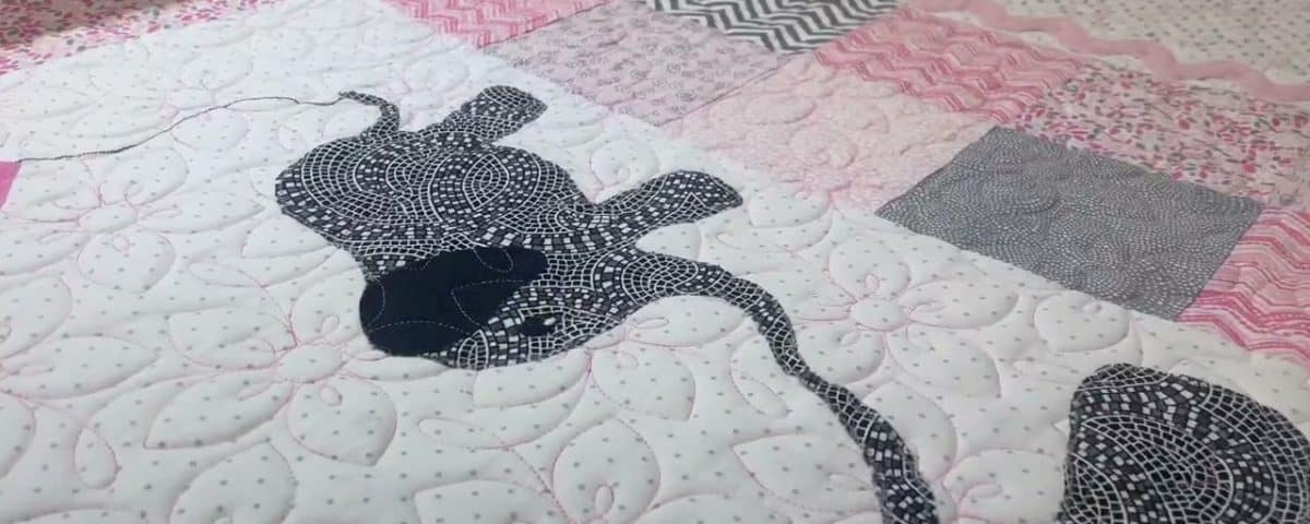 Bette’s “Mommy & Me” quilt - Longarm quilted by Maynard Longarm Quilting