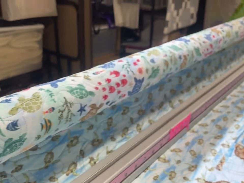 Loriann’s “Turtle” quilt - Longarm quilted by Maynard Longarm Quilting
