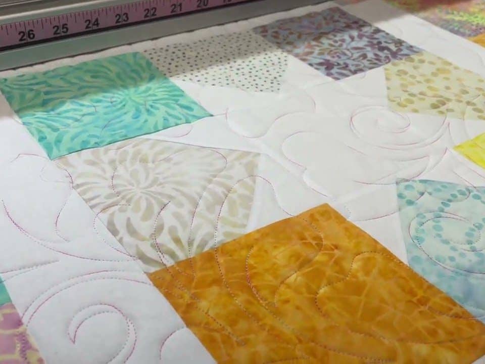 Barb’s “Negative Stars” quilt - Longarm quilted by Maynard Longarm Quilting