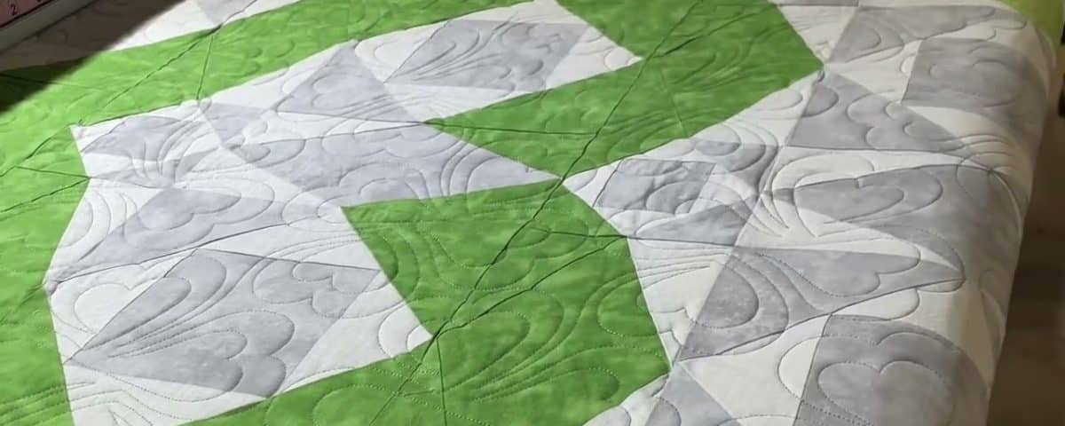 Jennifer’s “Gracie’s Heart” quilt - Longarm quilted by Maynard Longarm Quilting
