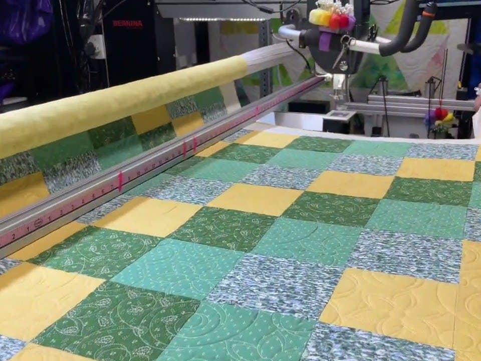 Ruth’s “Trip Around the World” quilt - Longarm quilted by Maynard Longarm Quilting