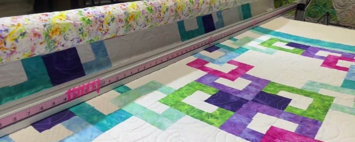 Loriann’s “Watch chain” quilt by Deb Tucker - Longarm quilted by Maynard Longarm Quilting