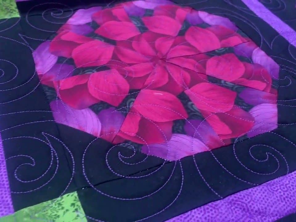 Kay’s “Stack ‘n Wack” quilt - Longarm quilted by Maynard Longarm Quilting