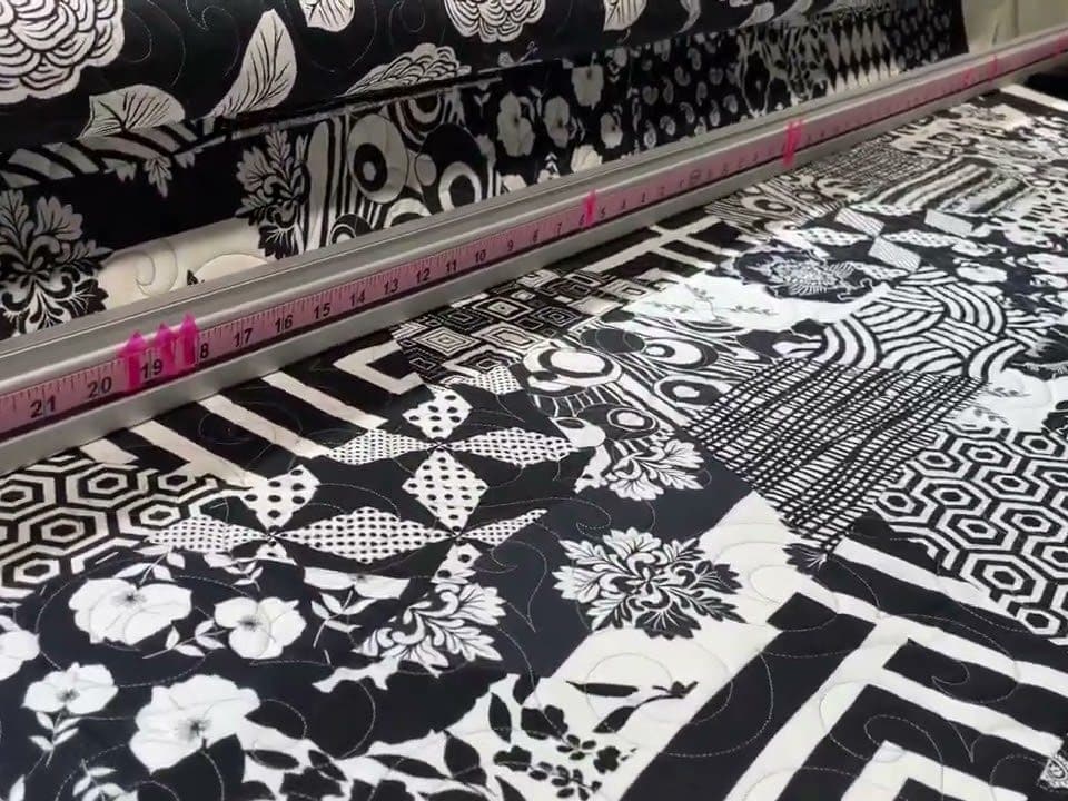 Barb’s “ Half-Hexie” quilt - Longarm quilted by Maynard Longarm Quilting