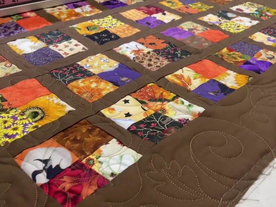 Brenda’s “Mini Fall Quilt Guild Challenge” - Longarm quilted by Maynard Longarm Quilting