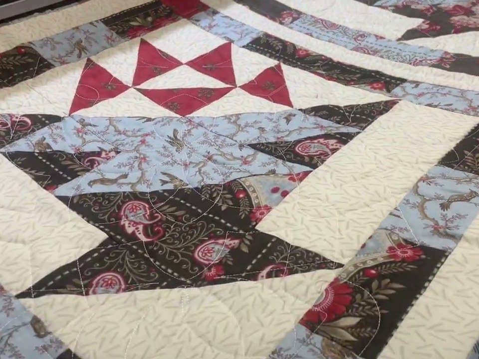 Kate’s “Baskerville” quilt - Longarm quilted by Maynard Longarm Quilting