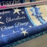 Carol’s “Beach Dreams” panel - Longarm quilted by Maynard Longarm Quilting
