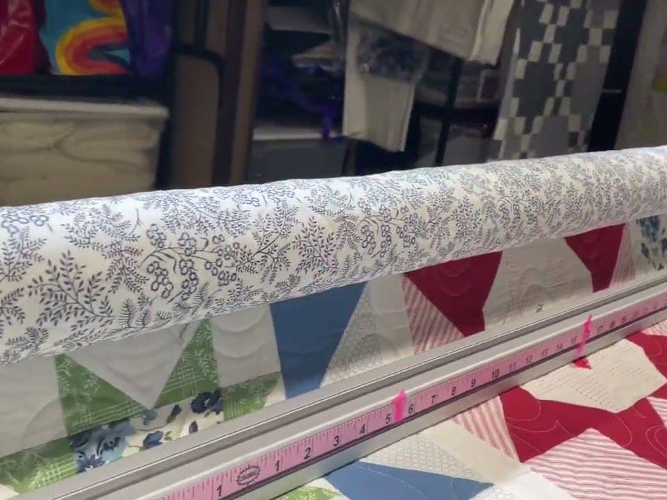 Edie’s “Nantucket BOM” quilt - Longarm quilted by Maynard Longarm Quilting