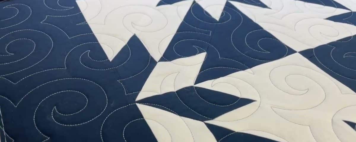 Karen’s “Hunter Star” quilt - Longarm quilted by Maynard Longarm Quilting