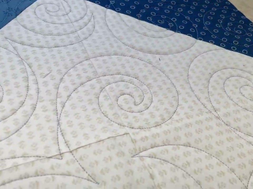 Edie’s “Blue Sky” quilt - Longarm quilted by Maynard Longarm Quilting
