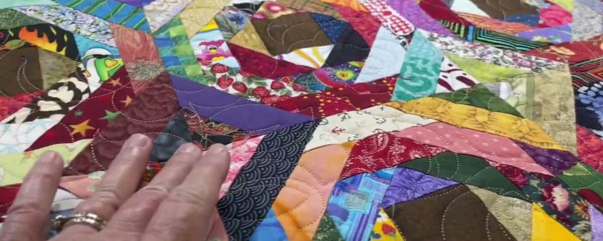 Cathy’s “Scrappy Pineapple” quilt - Longarm quilted by Maynard Longarm Quilting