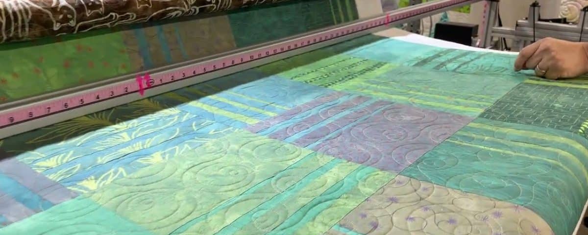 Leslie’s “Vibe” quilt - Longarm quilted by Maynard Longarm Quilting