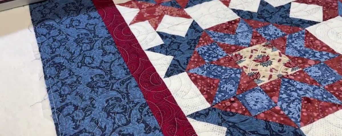 Kathy’s “Patriotic Stars” quilt - Longarm quilted by Maynard Longarm Quilting