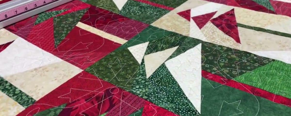 Leslie’s “Wonky Trees” quilt - Longarm quilted by Maynard Longarm Quilting