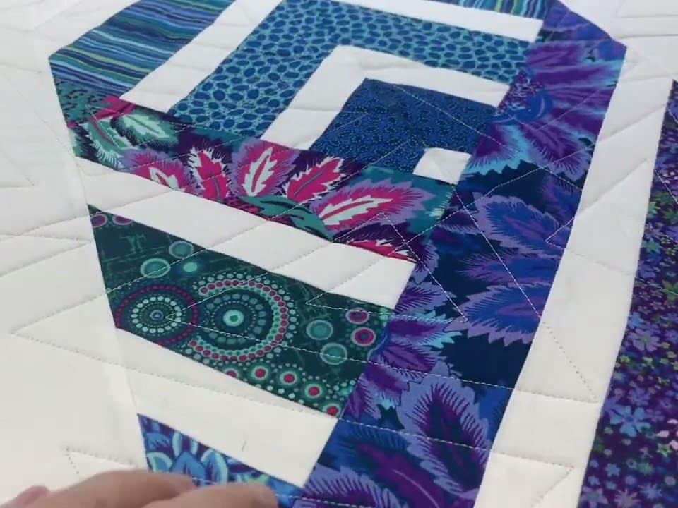 Barb’s “Arrow” quilt - Longarm quilted by Maynard Longarm Quilting