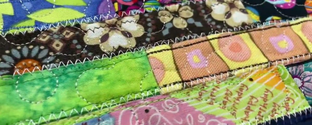 Libby’s “Watchband” Table Runner - Longarm quilted by Maynard Longarm Quilting