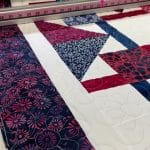 Karen’s “QOV” quilt - Longarm quilted by Maynard Longarm Quilting