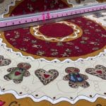 Carol’s “Gingerbread Tree Skirt” - Longarm quilted by Maynard Longarm Quilting