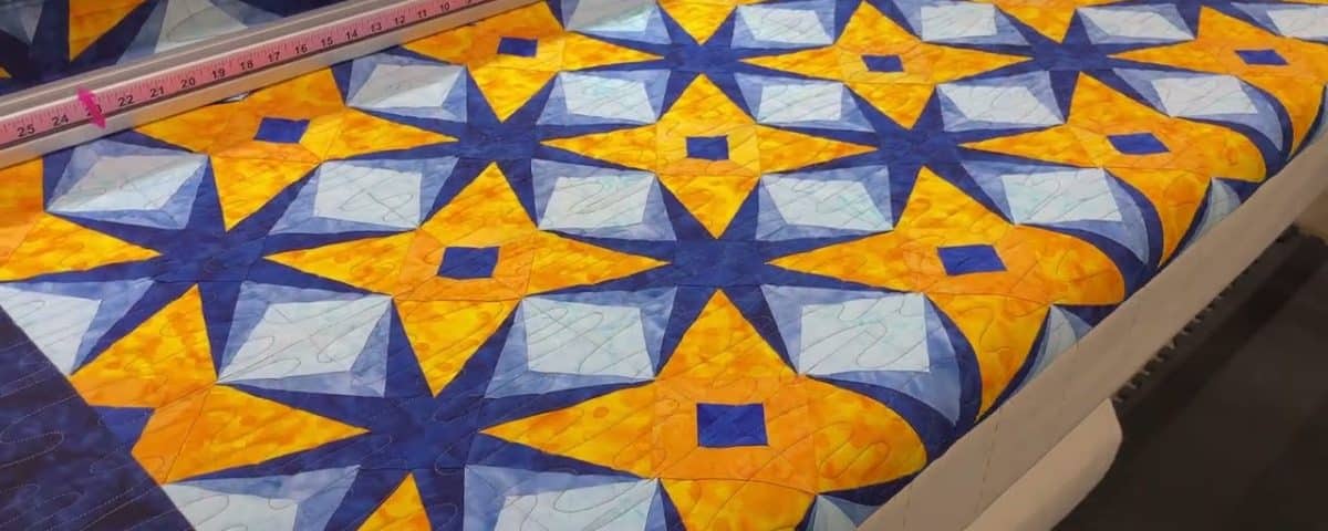 Tiffany’s “Split Star” quilt - Longarm quilted by Maynard Longarm Quilting