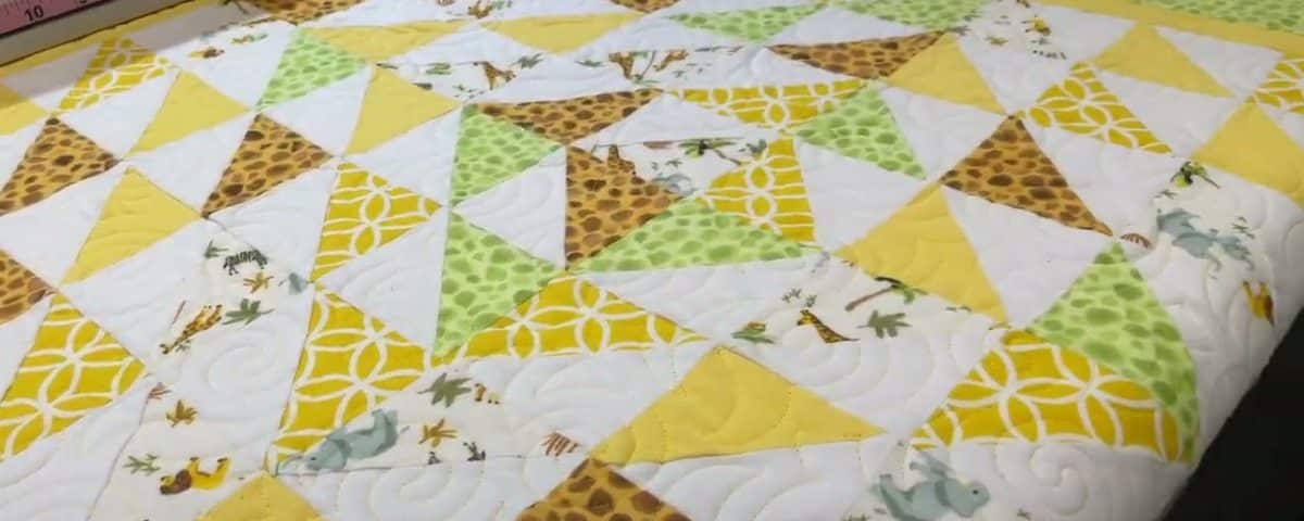 Joann’s “Baby Zoo” quilt - Longarm quilted by Maynard Longarm Quilting