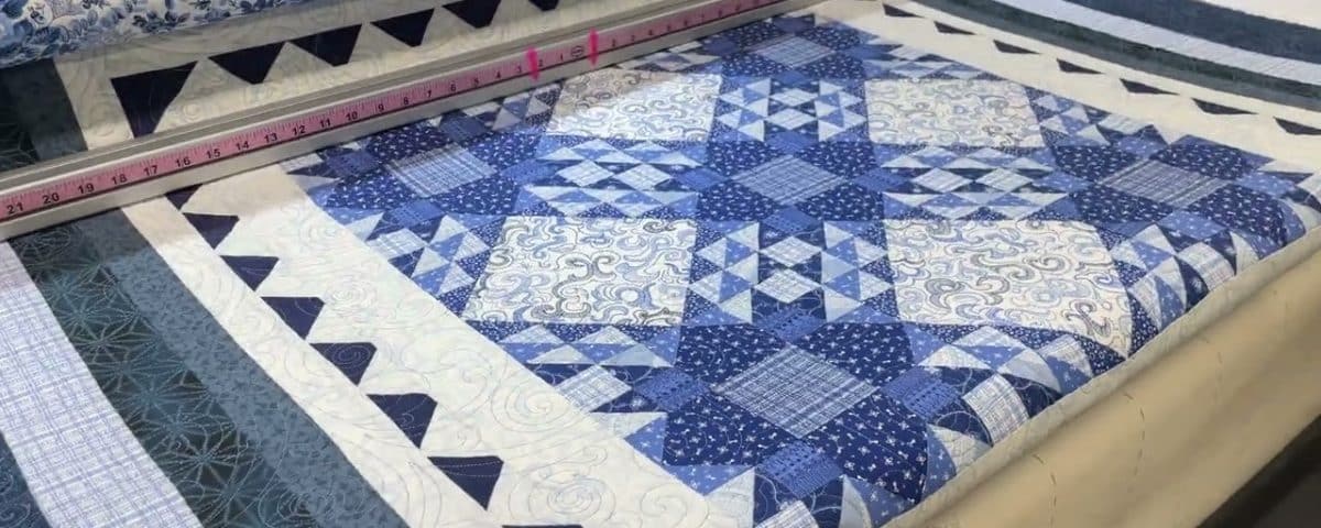 Barb’s “Broken Dishes” quilt - Longarm quilted by Maynard Longarm Quilting