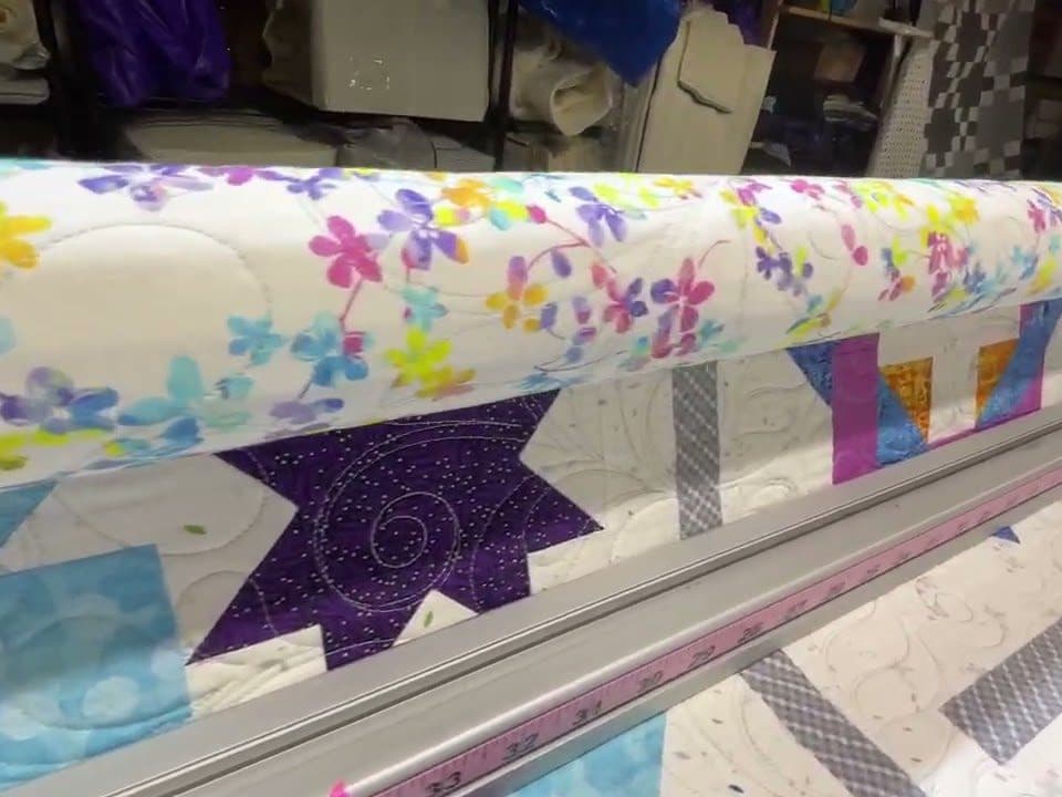Barb’s “Bjourn Wonder” quilt - Longarm quilted by Maynard Longarm Quilting