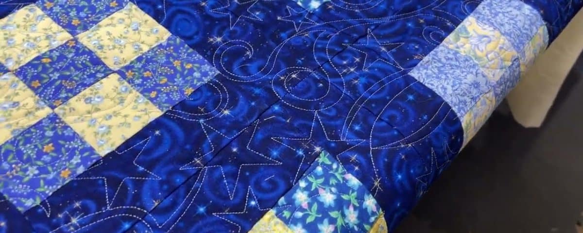 Margie’s “Comfort Stars” quilt - Longarm quilted by Maynard Longarm Quilting