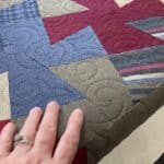 Deborah’s “Twisted Squares” quilt - Longarm quilted by Maynard Longarm Quilting