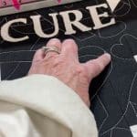 Susan’s “A Road to a Cure” quilt - Longarm quilted by Maynard Longarm Quilting