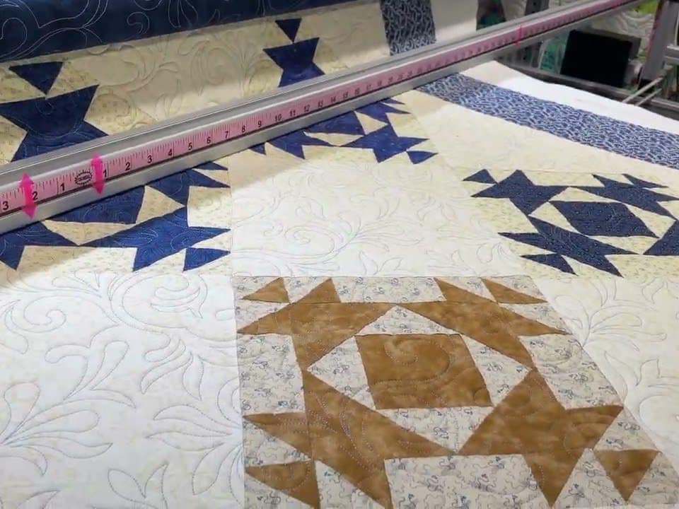 Carol B’s “Venetian” quilt - Longarm quilted by Maynard Longarm Quilting