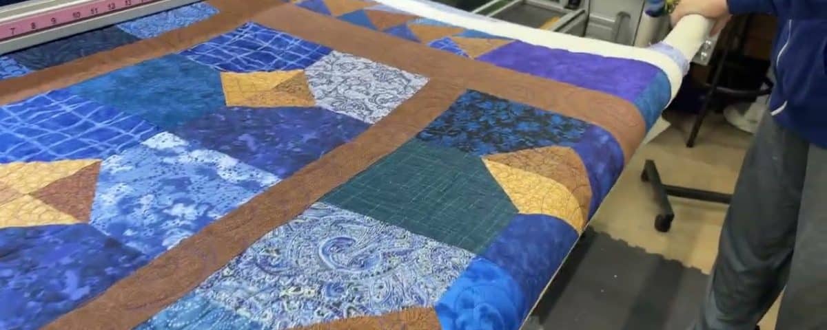 Carol B’s “Blueberry Pie” quilt - Longarm quilted by Maynard Longarm Quilting