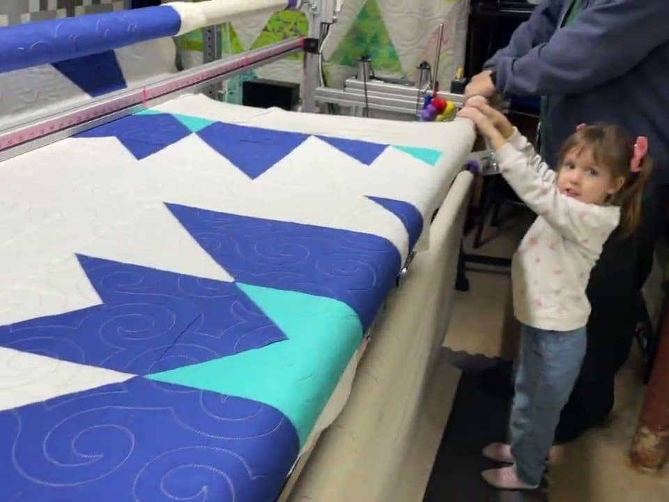 Barb’s “Boho” quilt - Longarm quilted by Maynard Longarm Quilting