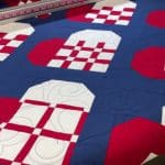 Doreen’s “Scandi Hearts” quilt - Longarm quilted by Maynard Longarm Quilting